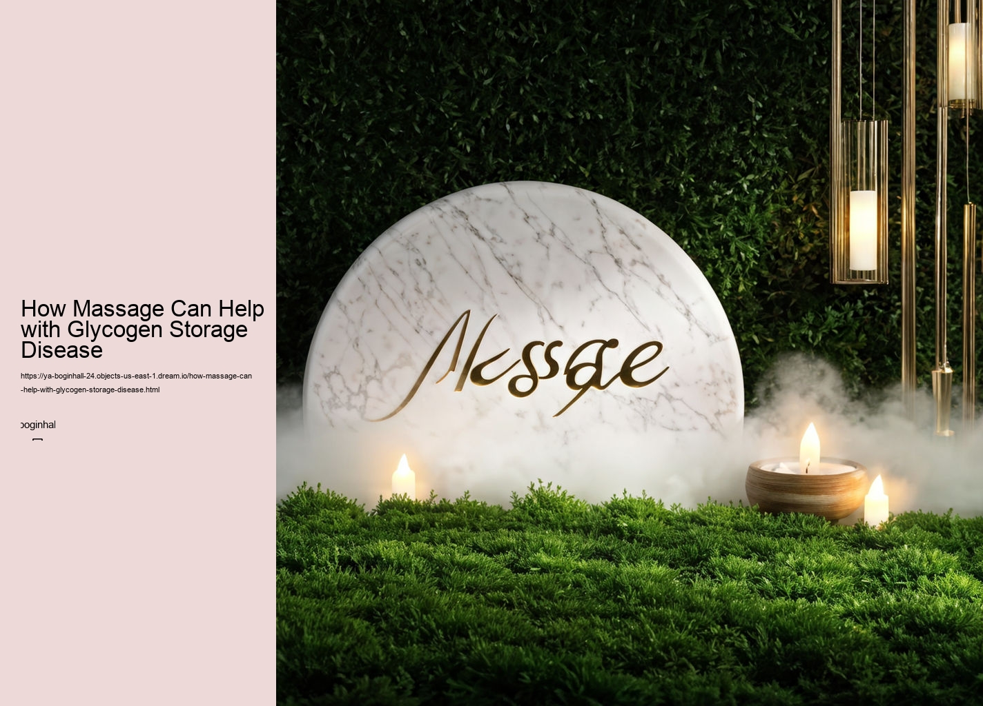 How Massage Can Help with Glycogen Storage Disease