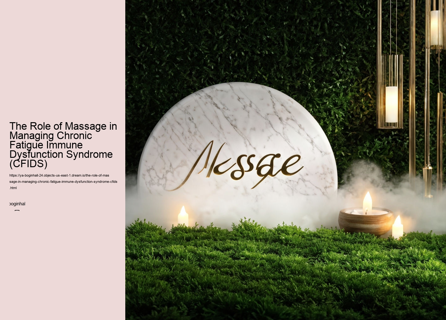 The Role of Massage in Managing Chronic Fatigue Immune Dysfunction Syndrome (CFIDS)